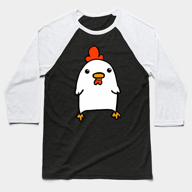 Chicken Baseball T-Shirt by Monster To Me